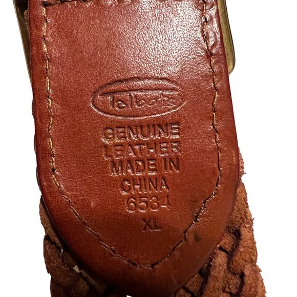 Talbots Braided Leather Belt in Brown Women's XL - Picture 5 of 5